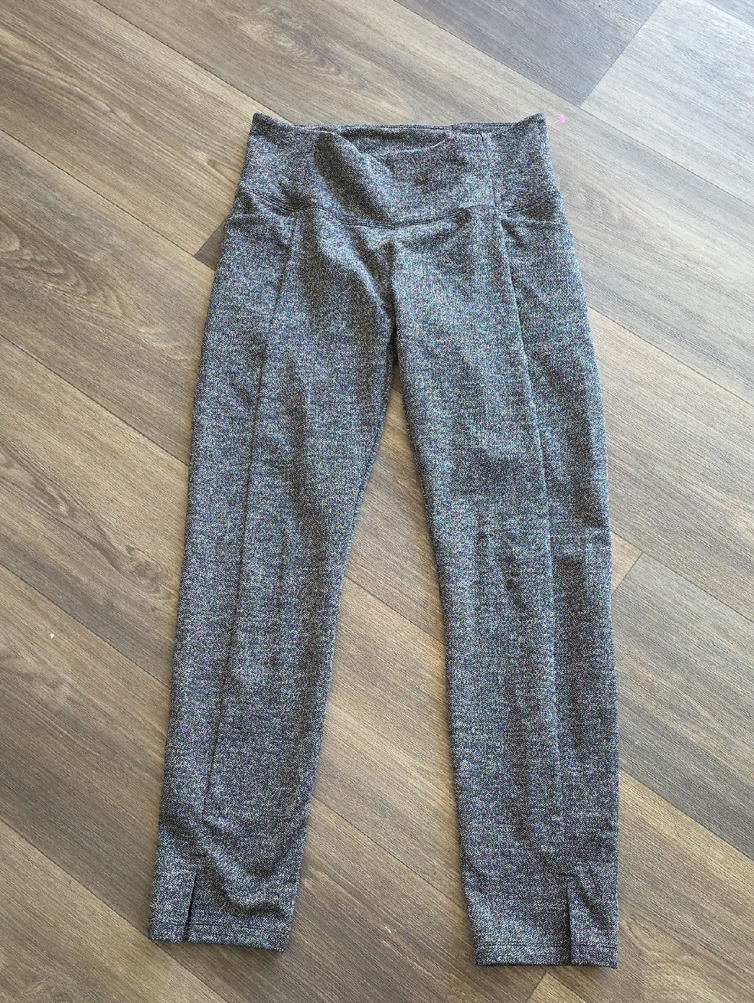 Athleta Speckled Charcoal High-Rise Leggings